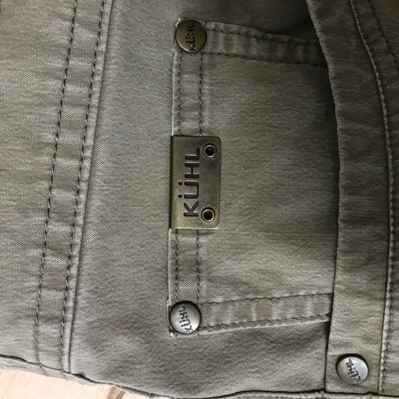 Kuhl Rydr Mens 36 Olive Green Cotton Blend Hiking Utility Cargo Shorts - Picture 11 of 11